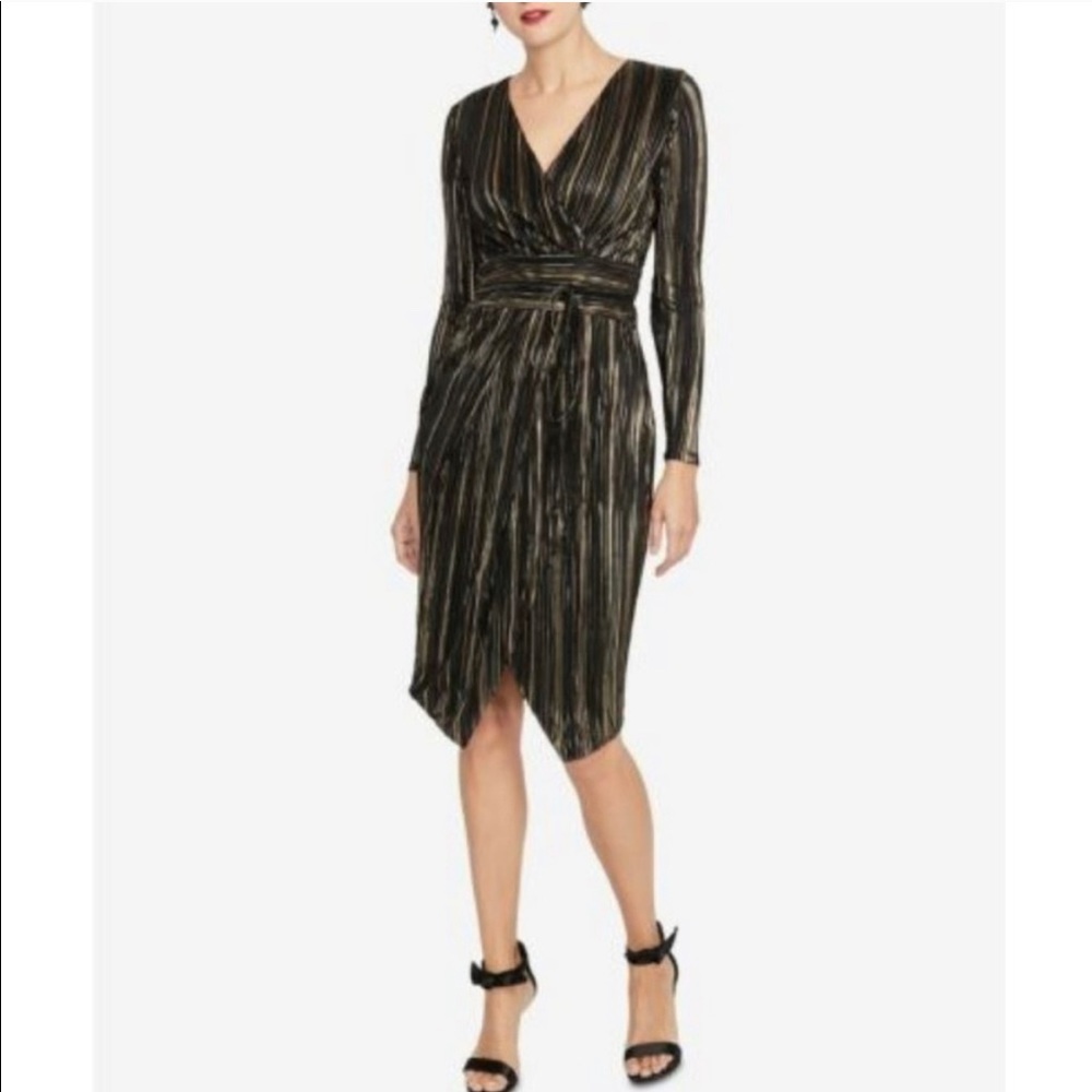 Rachel Roy black & gold dress